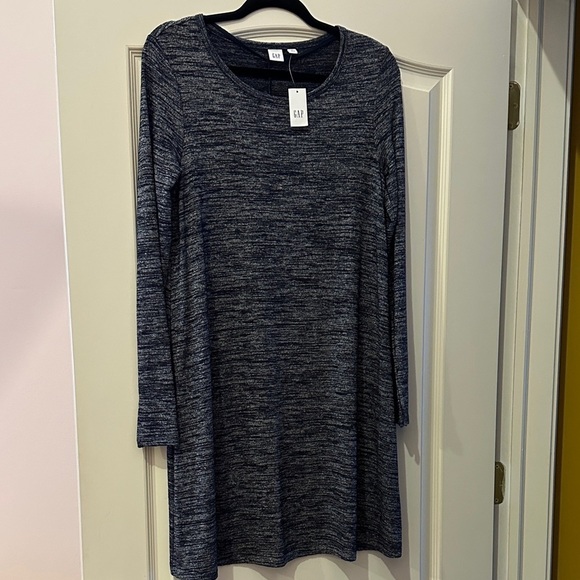 GAP Dresses & Skirts - GAP Women's Heathered Navy Long Sleeve Dress